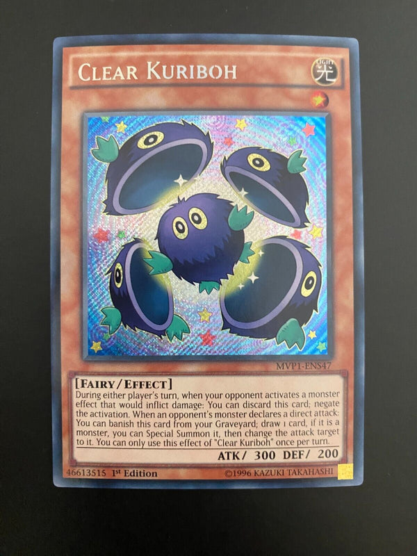 Yugioh Clear Kuriboh MVP1-ENS47 1st Edition NM/MINT