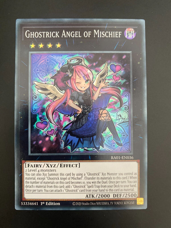 Yugioh Ghostrick Angel of Mischief RA01-EN036 Super Rare MINT