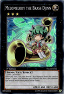 Yugioh Melomelody the Brass Djinn YS12-EN042 Super VLP/NM FOIL SHIFT MISPRINT