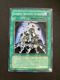 Yugioh Inferno Reckless Summon DP2-EN025 Super Rare Unlimited Edition MP/LP