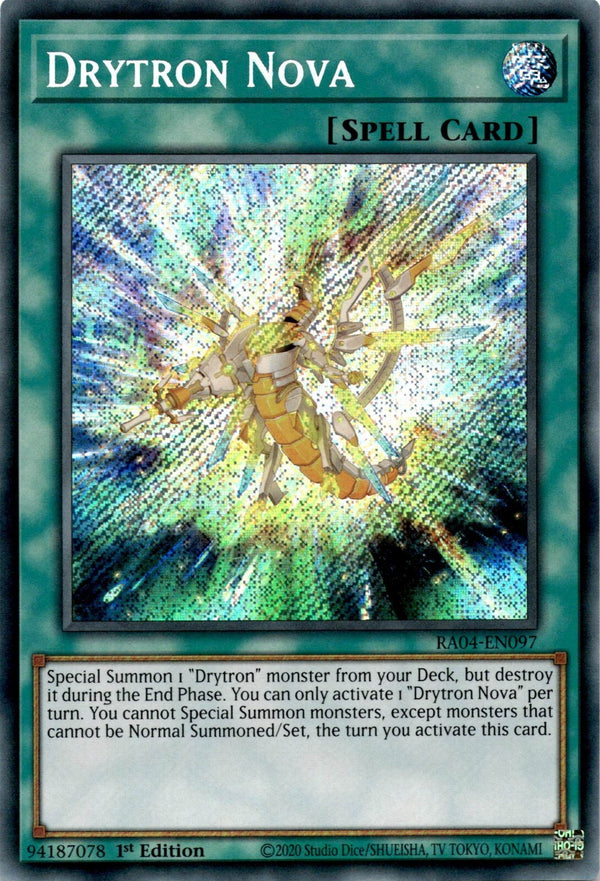 Yugioh Drytron Nova RA04-EN097 Secret Rare 1st Edition NM