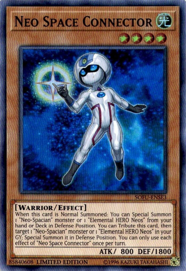 Yugioh Neo Space Connector SOFU-ENSE3 Super Rare Limited Edition VLP/NM