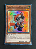 Yugioh Baby Raccoon Ponpoko OP22-EN005 Super Rare Unlimited Edition HP/MP