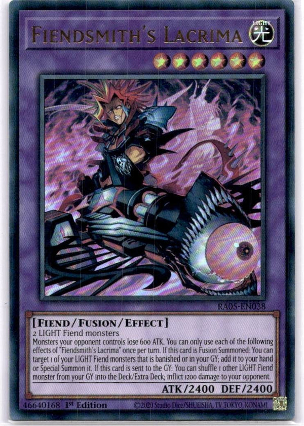 Yugioh Fiendsmith's Lacrima RA05-EN038 Ultra Rare 1st Edition NM