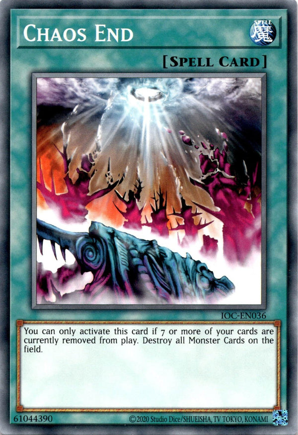 Yugioh Chaos End IOC-EN036 Common Unlimited Edition NM
