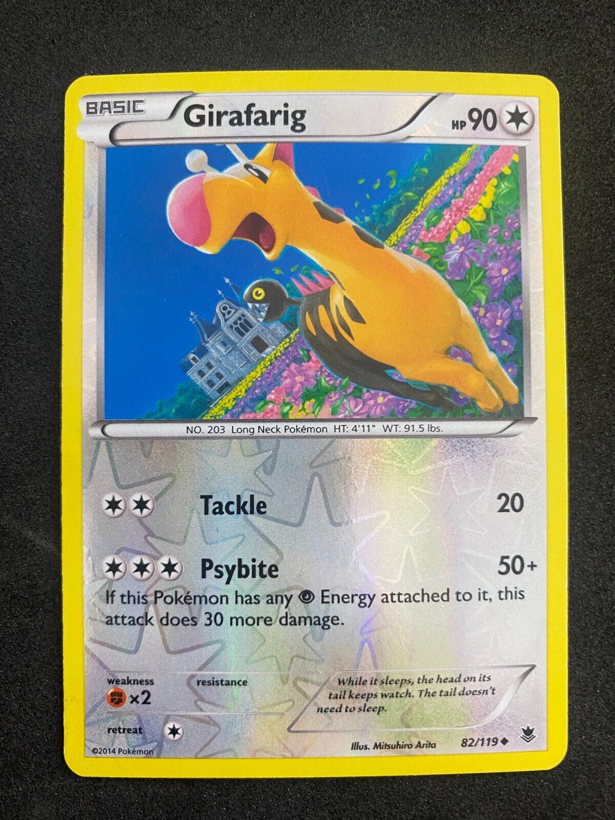 Pokemon Girafarig 82/119 Phantom Forces Reverse Holo LP