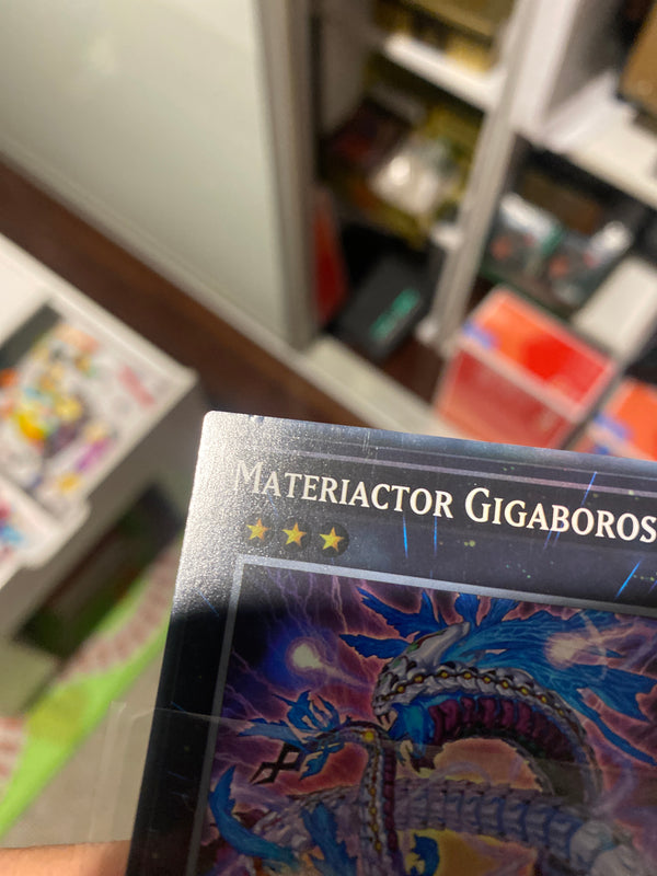 Yugioh Materiactor Gigaboros BLVO-EN084 Super Rare 1st Edition LP