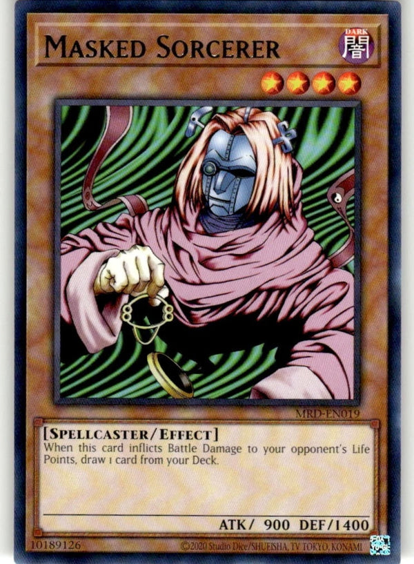 Yugioh Masked Sorcerer MRD-EN019 Rare Unlimited Edition NM