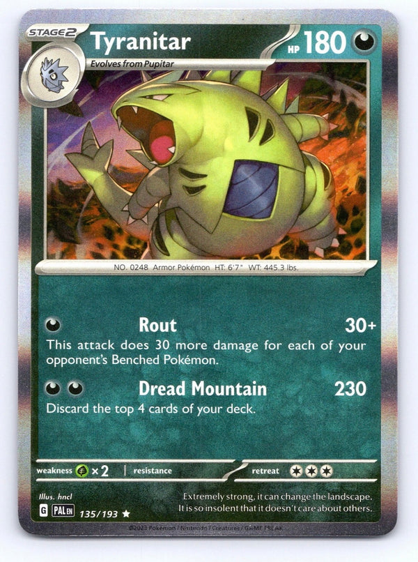 Pokemon Tyranitar 135/193 Paldea Evolved Holo NM