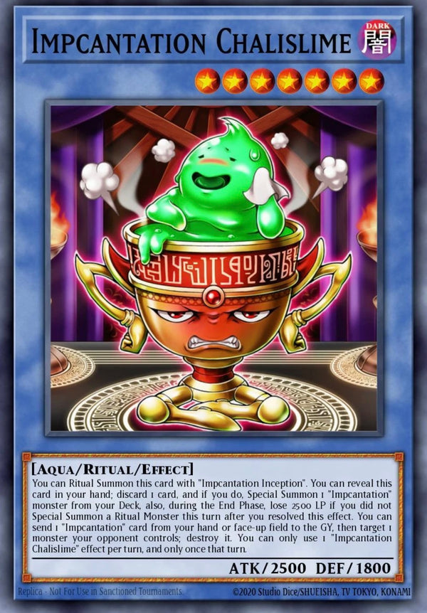 Yugioh Impcantation Chalislime GEIM-EN047 Super Rare 1st Edition NM/MINT