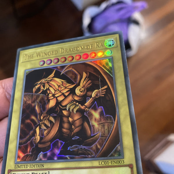 Yugioh The Winged Dragon of Ra LC01-EN003 Ultra Rare Limited Edition LP
